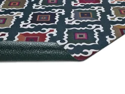 Atticgo Tapis de cuisine vert rectangulaire dessins ethniques 52x100 cm RICCI* Tapis Pour Cuisine