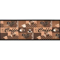 Vidaxl Tapis de cuisine lavable Marron café 60x180 cm* Tapis Pour Cuisine