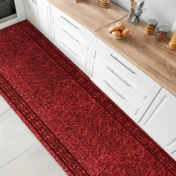 Best Floordirekt Tapis de cuisine sur mesure, Primaverum, Rouge 66 x 150 cm