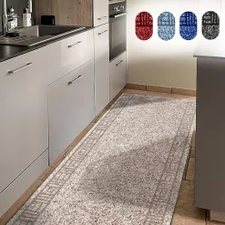 Best Floordirekt Tapis de cuisine sur mesure, Primaverum, Beige 66 x 250 cm