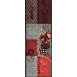Vidaxl Tapis de sol de cuisine lavable Tomate 60x180 cm* Tapis Pour Cuisine
