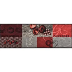 Vidaxl Tapis de sol de cuisine lavable Tomate 45x150 cm* Tapis Pour Cuisine