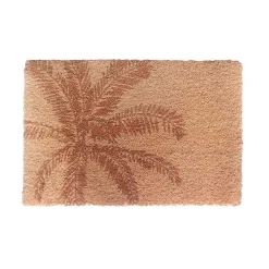 Ornami Tapis d'entrée antidérapant en fibre de coco imprimé palmiers L.60 x l.40cm* Tapis D'Entrée Et Paillasson