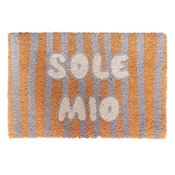 Ornami Tapis d'entrée antidérapant en fibre de coco " Sole mio " rayures bleu L.60 x l.40cm* Tapis D'Entrée Et Paillasson