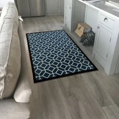 Best GoodHome Tapis d'entrée polypropylène Boykins motif vert L.60 x l.90 cm