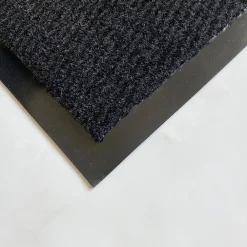 GoodHome Tapis d'entrée polypropylène Boykins gris foncé L.60 x l.90 cm