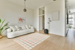Balta Tapis d’intérieur décoratif motifs quadrillé rose et vert 230x160 cm* Tapis Intérieur|Tapis Pour Salon