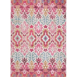 GoodHome Tapis Dorsey rose L.170 x L.120 cm* Tapis Intérieur|Tapis Persan Et Berbère
