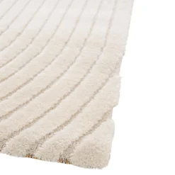 GoodHome Tapis effet 3D arche Wapiti poils longs L.160 x L.230cm blanc* Tapis Intérieur|Tapis Pour Chambre