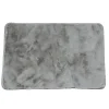 Clearance Ornami Tapis effet fourrure ultra doux gris L.90 x l.60cm