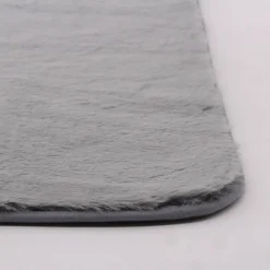 Clearance Ornami Tapis effet fourrure ultra doux gris L.90 x l.60cm