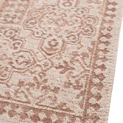 GoodHome Tapis effet tissé Bajra tissage à plat L.160 x L.230cm crème et marron