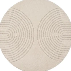 The Carpet Tapis Elisa design géométrique, Beige, 240 x 340 cm* Tapis Pour Chambre|Tapis Pour Salon