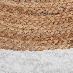 Outlet Atmosphera Créateur D'Intérieur Tapis en jute bord blanc D120 cm - Atmosphera