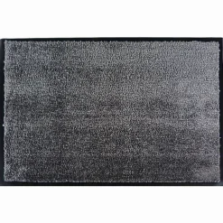Tapis en microfibres gris 60x90 cm avec semelle en PVC* Tapis D'Entrée Et Paillasson