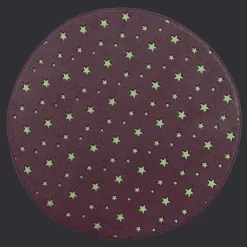 Paris Prix Tapis Enfant Déco "Fluo Night" 90cm Fuchsia*Enfant Tapis Pour Chambre D'Enfant
