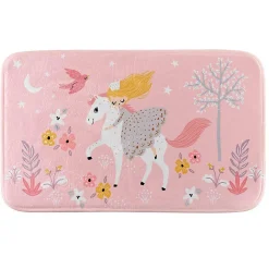 Best Paris Prix Tapis Enfant Imprimé "Fée des Bois" 45x75cm Rose