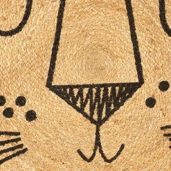 Online Atmosphera Créateur D'Intérieur Tapis enfant "Lion" - jute - D. 90 x P. 1 cm - D90 cm - Atmosphera