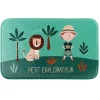 Paris Prix Tapis Enfant "Léo l'Explorateur" 45x75cm Vert*Enfant Tapis Pour Chambre D'Enfant