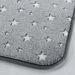 Paris Prix Tapis Enfant "Phosphorescent Fluo" 50x80cm Gris*Enfant Tapis Pour Chambre D'Enfant