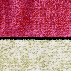 Best Unamourdetapis Tapis entrée tissé motif géométrique LYN8 GEOME, Multicolore, rouge, beige, vert