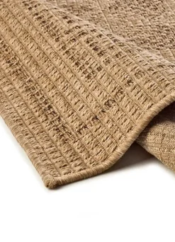 Atticgo Tapis extérieur naturel rectangulaire classique effet jute 120x170 cm ACRA* Tapis Extérieur