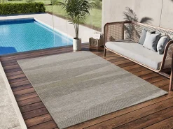 Atticgo Tapis extérieur naturel rectangulaire intérieur-extérieur 126x190 cm ORIA* Tapis Extérieur