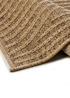 Atticgo Tapis extérieur naturel rectangulaire géométrique effet jute 80x150 cm ACRA* Tapis Extérieur