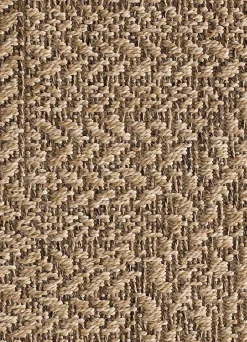 Discount Atticgo Tapis extérieur naturel rectangulaire géométrique effet jute 200x290 cm ACRA