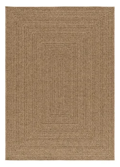 Atticgo Tapis extérieur naturel rectangulaire effet jute 80x150 cm ACRA