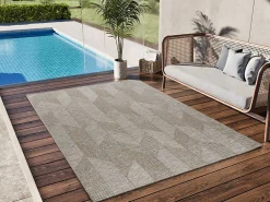 Atticgo Tapis extérieur naturel rectangulaire intérieur-extérieur 152x230 cm ORIA* Tapis Extérieur