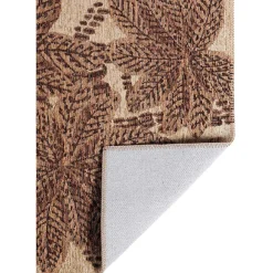 Clearance Vivaraise Tapis extérieur en polypropylène recyclé Ariane rouille 80x200 cm