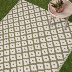 Clearance Homescapes Tapis extérieur terrasse réversible - Tapis de jardin imperméable et résistant UV - May - Gris - 180x270 cm -