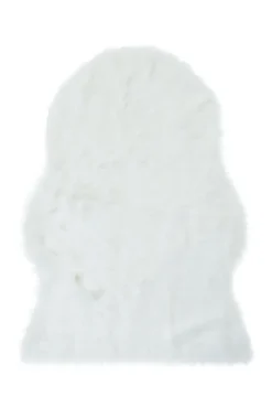 Best GoodHome Tapis imitation peau de mouton Hegoa blanc L.140 x l.110 cm