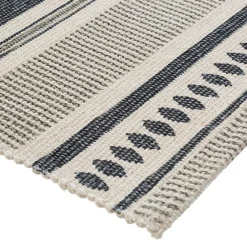 Atmosphera Créateur D'Intérieur Tapis imprimé Gris en coton 60x90 - Multicolore- Atmosphera* Tapis Intérieur