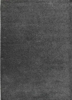 Atticgo Tapis intérieur anthracite rectangulaire shaggy uni 160x230 cm ATLAS* Tapis Pour Salon