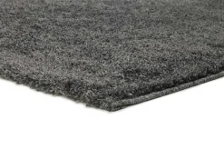 Atticgo Tapis intérieur anthracite rectangulaire shaggy uni 160x230 cm ATLAS* Tapis Pour Salon