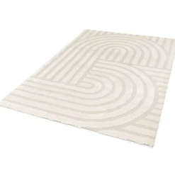 Atticgo Tapis intérieur blanc rectangulaire scandinave 80x150 cm SNOWY* Tapis Persan Et Berbère