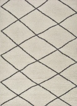 Atticgo Tapis intérieur blanc rectangulaire éthnique 80x150 cm ATLAS* Tapis Persan Et Berbère