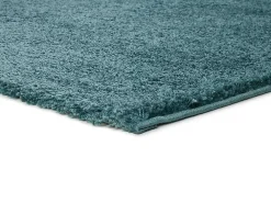 Atticgo Tapis intérieur bleu rectangulaire shaggy uni 60x120 cm ATLAS* Tapis Uni