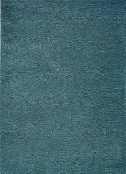 Atticgo Tapis intérieur bleu rectangulaire shaggy uni 190x290 cm ATLAS* Tapis Uni