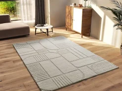 Best Atticgo Tapis intérieur blanc rectangulaire scandinave 160x230 cm SNOWY