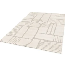 Best Atticgo Tapis intérieur blanc rectangulaire scandinave 160x230 cm SNOWY