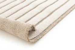 Sale Atticgo Tapis intérieur blanc rectangulaire scandinave avec relief 120x170 cm DIENA