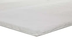 Clearance Atticgo Tapis intérieur blanc rectangulaire shaggy uni 80x150 cm FOX