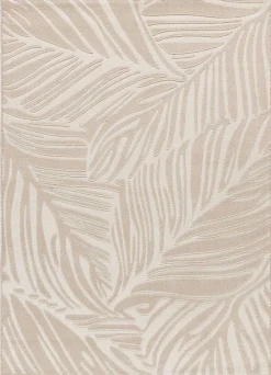 Atticgo Tapis intérieur blanc rectangulaire botanique 133x190 cm SENSATION* Tapis Uni