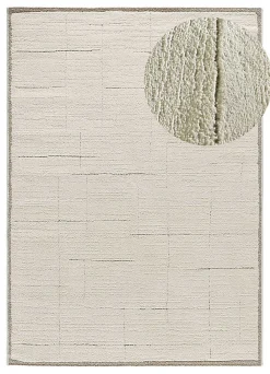 Sale Atticgo Tapis intérieur crème rectangulaire scandinave 200x290 cm CANDELA