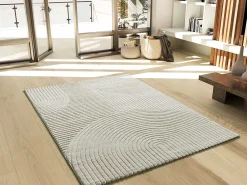 Atticgo Tapis intérieur crème rectangulaire géometrique avec relief 160x230 cm VERONA* Tapis Intérieur