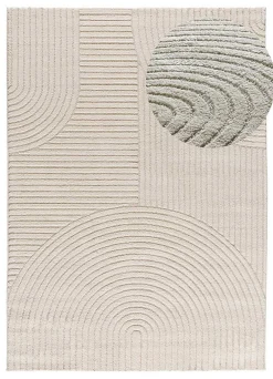 Atticgo Tapis intérieur crème rectangulaire géometrique avec relief 160x230 cm VERONA* Tapis Intérieur