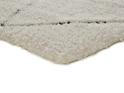 Atticgo Tapis intérieur crème rectangulaire shaggy 160x230 cm ATESA* Tapis Uni